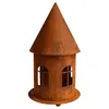 Rost Vogelhaus rund 46 cm hoch Edelrost Futterhaus rostige Produktbild-Vorschau 3