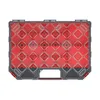 A top-down view of a red and gray organizer box. Anteprima dell’immagine prodotto