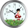 Kinderzimmer Funkwanduhr, Funkuhr Wanduhr Kinder, Waldfee Produktbild-Vorschau 1