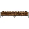 Bettgestell Räuchereiche 140x190 cm Holzwerkstoff und Produktbild-Vorschau 5