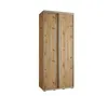 Šatní skříň YVONA 12 - 100/45 cm, dub artisan / stříbrná Náhled obrázku produktu 2