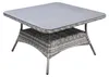 Gartentisch Dublin 115 x 115 cm | Aschgrau |  Rattan & Produktbild-Vorschau 1