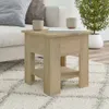 vidaXL Konferenční stolek Sonoma dub 40x40x42 cm materiál Náhled obrázku produktu 2