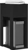 A black computer cabinet with a drawer on top and an open compartment below, holding a computer tower. Podgląd zdjęcia produktu