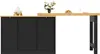 Flieks Drehbarer Bartisch mit Sideboard, Ausziehbarer Produktbild-Vorschau 11
