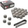 20x Radschraube Kappen 17mm Diebstahlhemmend Grau für MAZDA Produktbild-Vorschau 1