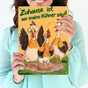 Zuhause ist, wo meine Hühner sind! Metallschild XXL in Produktbild-Vorschau 3