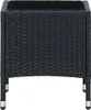 vidaXL Záhradný stôl čierny 40x40x45 cm Poly ratan Náhľad obrázku produktu 1