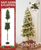 Yorbay 180cm Albero di Natale con base a disco e tronco Anteprima dell’immagine prodotto 8