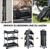 BPT faltbarer Servierwagen mit Rollen,rollwagen klappbarer Produktbild-Vorschau 4