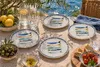 Teller, mediterran mit Sardinen-Motiv | Maritime Produktbild-Vorschau 6