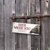 Metallschild mit Schildkröte Motiv und Spruch: Betreten auf Produktbild-Vorschau 3