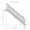 Stahltreppe 13 Stufen bis Höhe 260 cm, Laufbreite : 60 cm Produktbild-Vorschau 6