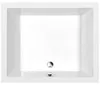 Polysan Rechthoekige douchebak, 110x90x26 cm, diep, wit Productafbeelding-voorbeeld 1