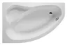 A top-down view of a white corner bathtub. Produktbild-Vorschau
