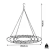 Závěsný rám, černý Ø 42 cm Náhled obrázku produktu 6