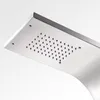 A close-up view of a modern shower head with multiple small water jets. Podgląd zdjęcia produktu