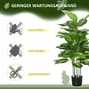 HOMCOM Sztuczna Dieffenbachia duża 120 cm sztuczna roślina, Podgląd zdjęcia produktu 8