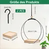 2Stk Hängendes Blumentopf Regal mit Innen-Hängenden Produktbild-Vorschau 2