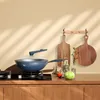 Pizzabrett & Teller Set 2 Stück, rundes Holz 30 cm mit Produktbild-Vorschau 5