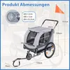 COSTWAY 2 w 1 – przyczepka rowerowa dla psów, składany Podgląd zdjęcia produktu 3