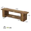 Tribesigns, dřevěná vstupní lavice, 160 cm dlouhá lavice s Náhled obrázku produktu 4