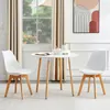H.J WeDoo 90x90x73 cm table de cuisine ronde Table de salle Voir les images du produit 9