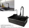 Kuchyňský dřez pod pultem 68x45cm Zahuštěný nerezový dřez s Náhled obrázku produktu 1