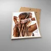 Gerahmtes Poster - Rahmen in heller Eiche - Haare Frau Produktbild-Vorschau 3