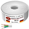 10m Kunststoffschlauchleitung H05VV-F 3G0,75 Weiß Flexible Produktbild-Vorschau 4