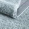 Shaggy Hochflor Teppich Wohnzimmer - 160x230 cm - Türkis - Produktbild-Vorschau 4