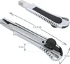 com-four® 4x Cuttermesser mit Ersatzklingen - Teppichmesser Produktbild-Vorschau 2