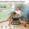 LVHOM Poltrona Papasan girevole a 360°, poltrona lounge con Anteprima dell’immagine prodotto 5