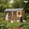 Fatmoose Freigehege BunnyBase Bliss aus Holz für Kleintiere Produktbild-Vorschau 2
