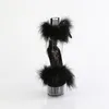 DELIGHT-624F Damen Sandale von Pleaser, Transparent Schwarz Produktbild-Vorschau 2