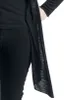 ForPlay Damen schwarzer langer Cardigan mit Kapuze S Produktbild-Vorschau 3