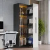 A modern home office with a tall cabinet and a desk with a chair. Anteprima dell’immagine prodotto