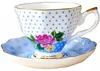 Elegante Tasse 1 Stück dünnes Porzellan 220ml Blauer 8el Produktbild-Vorschau 1