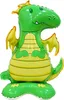 Folienballon Aufsteller 3D, Drache grün ca. 40*58 cm Produktbild-Vorschau 1