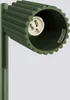 Close-up view of the socket of a green lamp. Voir les images du produit