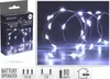 Fata LED, filo d'argento, 80 LED, bianco freddo, Anteprima dell’immagine prodotto 2