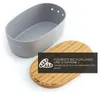 Dolce Mare Brotbehälter Brotbox Brotdose Brotkasten Bambus Produktbild-Vorschau 4