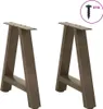 vidaXL Pieds de table basse en forme de A 2 pcs. 38x(42-43) Voir les images du produit 2