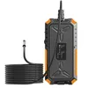 A black and orange endoscope camera device with a coiled cable and camera probe is shown against a white background. Produktbild-Vorschau