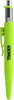 A close-up, studio shot of a neon green construction pencil with a silver tip and clip, against a white background. Produktbild-Vorschau