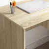 Biurko Z Przechowalnią Dąb Sonoma 90X49.5X75 Cm Drewno Podgląd zdjęcia produktu 12