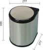 Sagero Abfalleimer / Türsammler 13 Liter Edelstahl/schwarz Produktbild-Vorschau 2