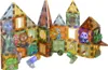 3D stavebné magnetické kocky svietiace park zvierat 90 el. Náhľad obrázku produktu 2