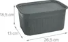 Relaxdays Opbergboxen, set van 6, met deksel, Productafbeelding-voorbeeld 4