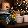Katzen Lampe, Katzenlampe Mosaik, Nachttischlampe, USB Produktbild-Vorschau 3